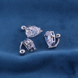 925 Silver Water Drop Belly Button Ring