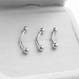 925 Silver Body Piercing Jewelry Eyebrow Stud Ear Bone Stud 