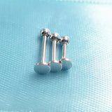 925 Sterling Silver Body Piercing Jewelry Eyebrow Stud Ear Bone Stud
