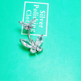 925 Silver Butterfly Zircon Belly Button Ring Body Chain