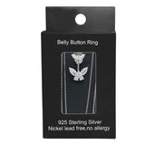 925 Silver Butterfly Zircon Belly Button Ring Body Chain