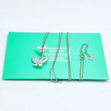 925 Silver Butterfly Zircon Belly Button Ring Body Chain
