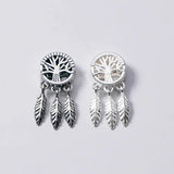 925 Silver Bohemia Beading Dream Catcher Charms Pendants