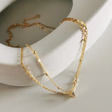 925 Silver Bohemian Multi-layer Chain Necklace Vintage Traditional 18k Jewelry