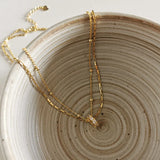 925 Silver Bohemian Multi-layer Chain Necklace Vintage Traditional 18k Jewelry