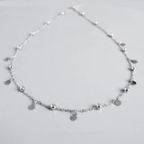 925 Silver Bohemian Round Pendant Necklace For Women