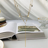 925 Silver Boho Double Star Necklace for Women