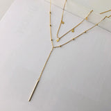 925 Silver Boho Double Star Necklace for Women