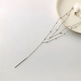 925 Silver Boho Double Star Necklace for Women