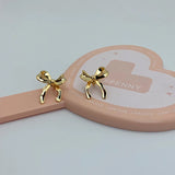 925 Sterling Silver Bow Earrings 18K Irregular Stud Kpop Y2k Accessories