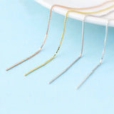 925 Sterling Silver Box Chain Ear Wires for Earrings Making