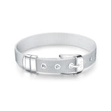 925 Sterling Silver Bracelet 10mm 8 Inches Watch Bracelet for Women