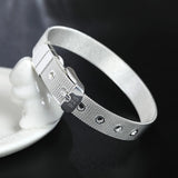925 Sterling Silver Bracelet 10mm 8 Inches Watch Bracelet for Women
