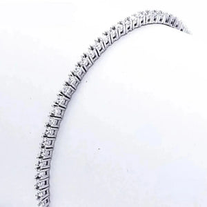 925 Silver Tennis Bracelet 2.5MM Zirconia Anniversary Gift