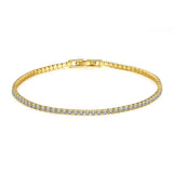 925 Silver Tennis Bracelet 2.5MM Zirconia Anniversary Gift