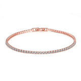 925 Silver Tennis Bracelet 2.5MM Zirconia Anniversary Gift