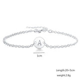 925 Sterling Silver 26 Letter Bracelet for Women