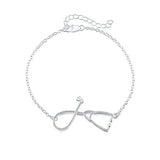 925 Silver Stethoscope Bracelet 8 Inches for Women