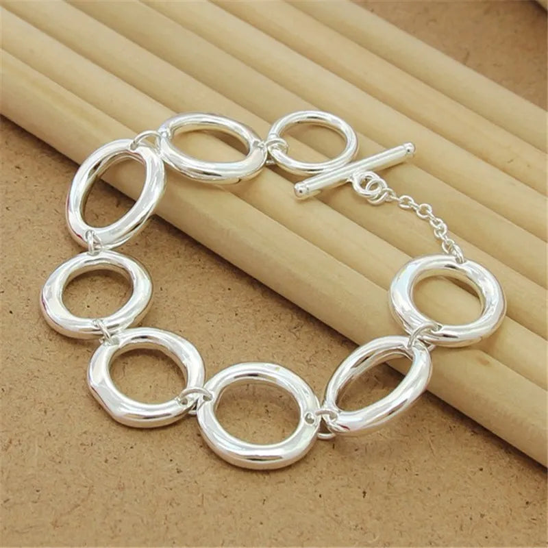 925 Sterling Silver Bracelet Women's Jewelry Party Engagement Gift