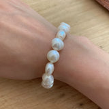 925 Silver Baroque Pearl Bracelet 18k Fine Jewelry
