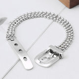 925 Silver Bracelet Beads Belt Geometric Punk Adjustable Gift