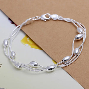 925 Silver Bracelet Chain Jewelry for Women Lady Wedding