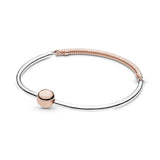 925 Silver Bracelet Charms Rose Pav? Crown Heart Family Tree Chain Bracelet