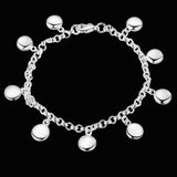 925 Sterling Silver Pea Bracelet for Women Girl Gift