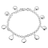 925 Sterling Silver Pea Bracelet for Women Girl Gift