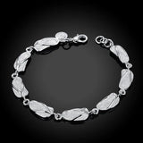925 Silver Bracelet For Women Unisex Shoes Jewelry Wedding Gift