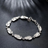 925 Silver Bracelet For Women Unisex Shoes Jewelry Wedding Gift