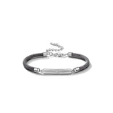 925 Silver Bracelet Forever Glossy Braided Bangles for Women