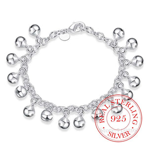 925 Silver Bracelet with Jingle Bells Charm