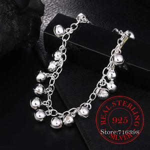 925 Silver Bracelet with Jingle Bells Charm