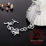 925 Silver Horseshoe Charm Bracelet for Women