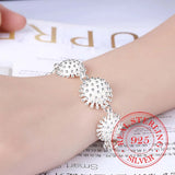 925 Silver Fireworks Charm Bracelet for Men and Women