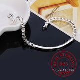 Sterling Silver Bracelet Box Charm Chains For Men and Women