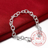 925 Silver Charm Bracelet for Men & Women