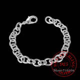 925 Silver Bracelet Charm Bracelets Chains Men Women Fine Jewelry Party Gift
