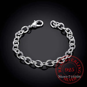 925 Silver Charm Bracelet for Men & Women