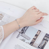 925 Silver Ocean Heart Zircon Bracelet
