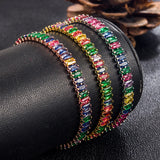 925 Silver Bracelet with Light Zirconia Stones