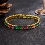 925 Silver Bracelet with Light Zirconia Stones
