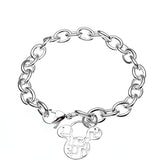 925 Silver Bracelet Mickey Hands Wedding Glamour Jewelry Gift