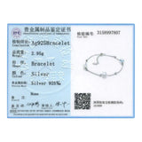 925 Silver Bracelet Multi-crystal Bracelets For Women Anniversary Jewelry