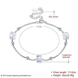 925 Silver Bracelet Multi-crystal Bracelets For Women Anniversary Jewelry