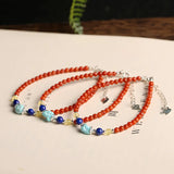 925 Silver Agate Bracelet with Turquoise Beads