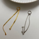 925 Sterling Silver Double-Layer Bead Chain Bracelet for Women