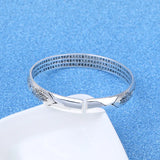 925 Sterling Silver Heart Bracelet - Sanskrit Bangle Religious Jewelry