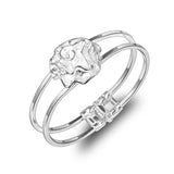 925 Sterling Silver Rose Flower Bracelet for Women Charm Jewelry